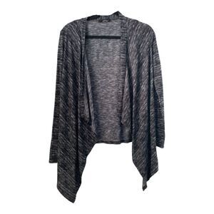 B'LEEV heather gray soft comfy wrap around sweater ladies SMALL